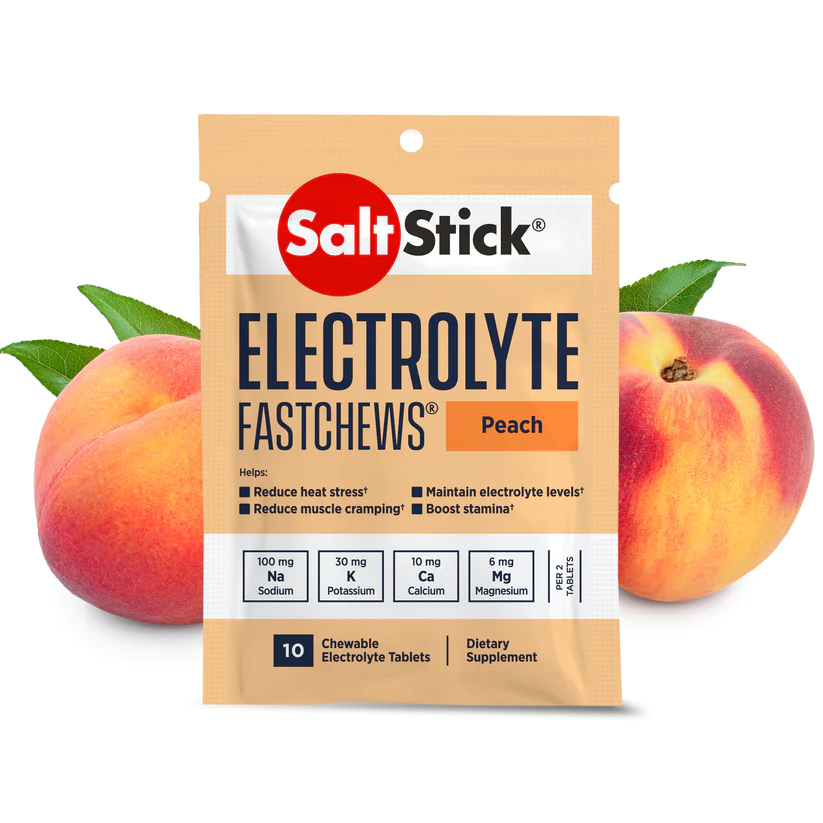 SaltStick Fastchews, Electrolyte Pills 10 Tablets, Peach