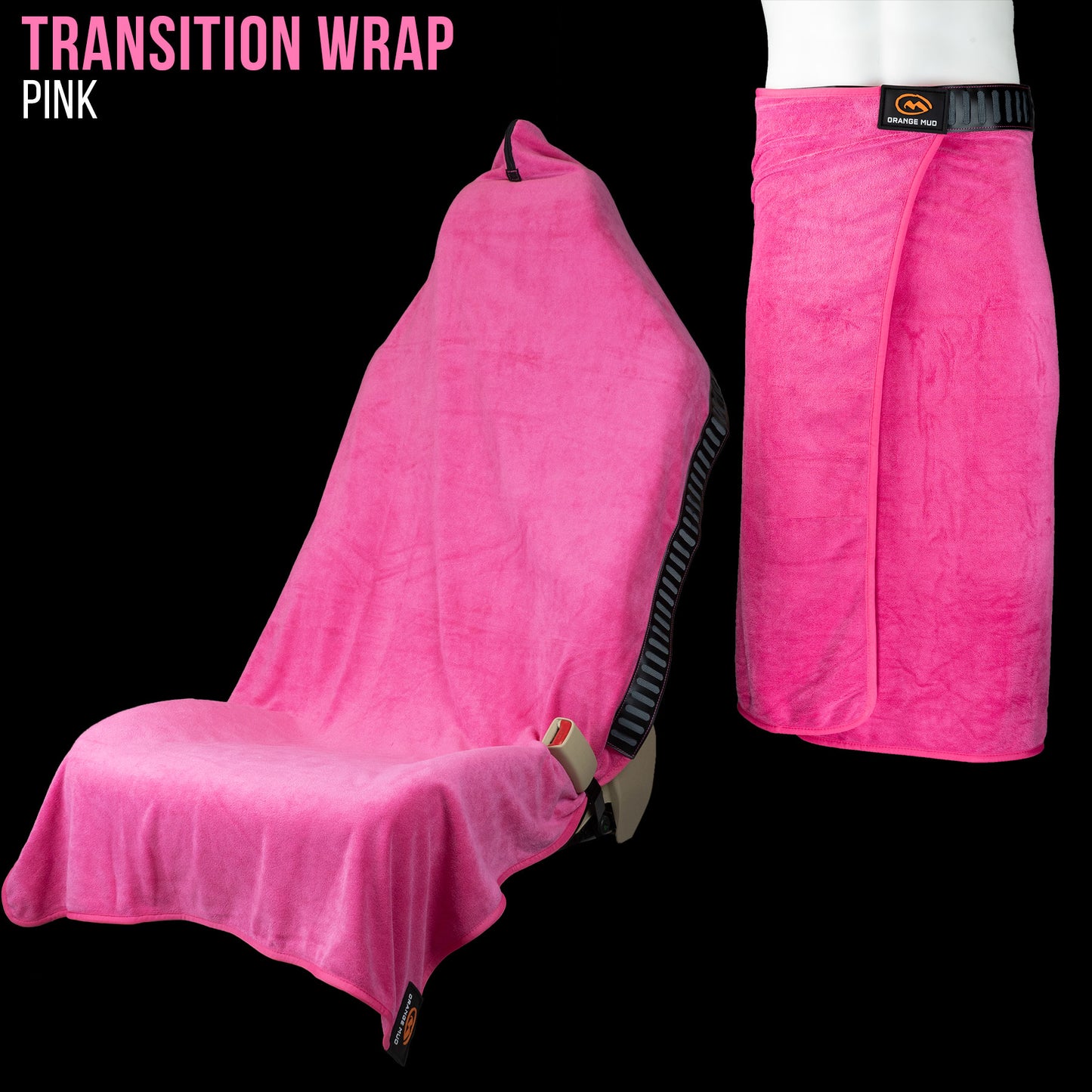 Transition Wrap 2.0 Changing Towel and Seat Cover (Pink)