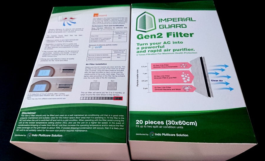 Filter AC PM0.3 - Imperial Guard Gen2 Air Filter (30x60 cm) - Isi 20