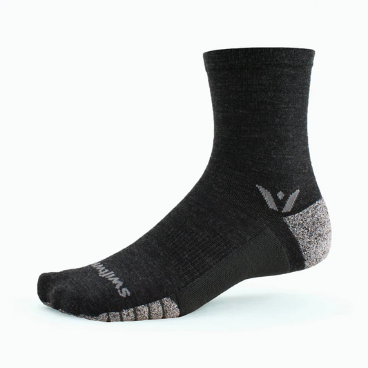 SWIFTWICK Socks  FLITE XT TRAIL -  FIVE / MID CREW - COAL - Extra Large