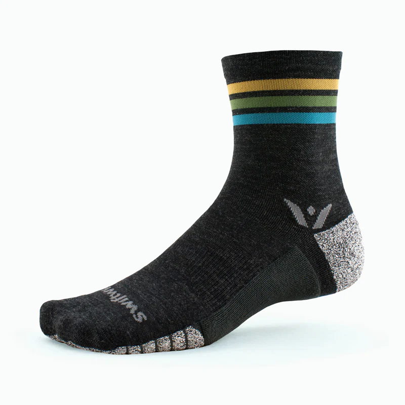 SWIFTWICK Socks - FLITE XT TRAIL FIVE STRIPE AQUA - Large